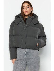 Trendyol Collection Khaki oversize nepremokavá bunda s kapucňou