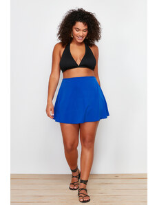 Trendyol Curve Navy Blue Shorts and Skirt Slimming Bikini Bottom