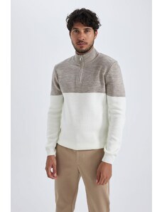 DeFacto Slim Fit sveter s vysokým golierom