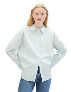 Tom Tailor Denim mätová košeľa s bielym prúžkom pre dospelých