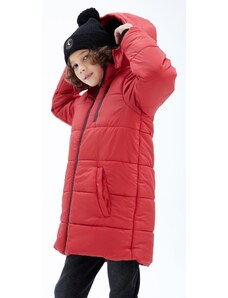 DeFacto Chlapčenský dlhý kabát s kapucňou s plyšovou podšívkou