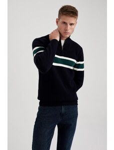 DeFacto Pletený sveter s rolákom štandardného strihu