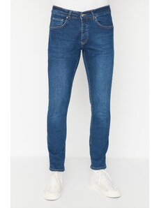 Trendyol Collection Námornícka modrá Stretch Fabric Slim Fit Jeans Denim Nohavice