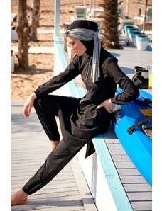 Marina Paraşüt Basic čierne plne zakryté plavky hidžáb