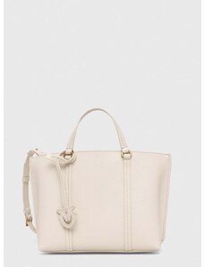 Kožená kabelka Pinko biela farba, 102833.A1LF