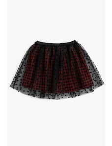 Koton Girl's Red Plaid Skirt