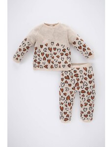 DeFacto Dievčenský sveter s leopardím vzorom, 2 ks