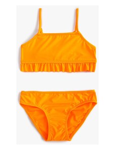 Koton Girls' Fuchsia Two-piece Bikini Set