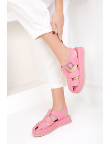 SOHO Ružové dámske sandále