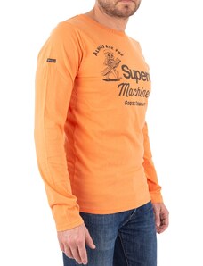 SUPERDRY Tričko - Oranžová - Bežný strih