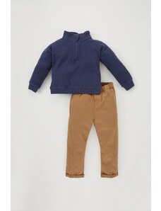 DeFacto Chlapčenská košeľa pre chlapčenské keprové nohavice 2-dielna súprava
