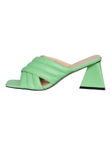 PIECES Sandále - Zelená - Blok