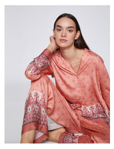 Koton Pyžamový top - Ružová - Bez vzoru