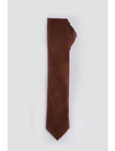 Tudors Tenká pánska kávová kravata s vlastným vzorom