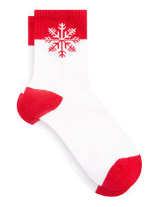 Mavi Biele ponožky s novoročnou tematikou-82054