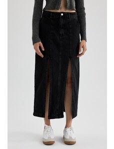 DeFacto Dlhá džínsová sukňa s rozparkom