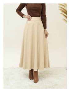 Modamorfo Rovná kožená sukňa s elastickým pásom (1962)