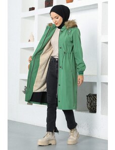 Modamihram Kabát s kapucňou zelený