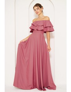lovebox Večerné šaty nadmernej veľkosti - Ružová - Línia A