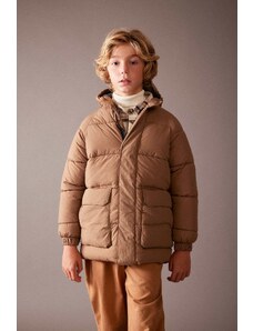 DeFacto Chlapčenský vodoodpudivý kabát s kapucňou
