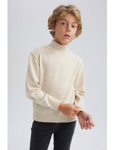 DeFacto Chlapčenský úpletový sveter s rolákom Regular Fit