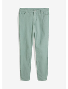bonprix Strečové džínsy, farba zelená, rozm. 34