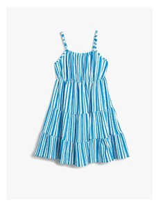 Koton Thin Strappy Tiered Frilly Dress