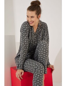 STRAWBERRY Bavlnená pyžamová súprava na gombíky