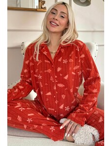 Pijamaevi Pyžamová súprava - Oranžová - Grafika