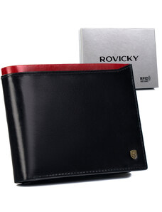 ROVICKY Pánska peňaženka N992-RVT Black+Red
