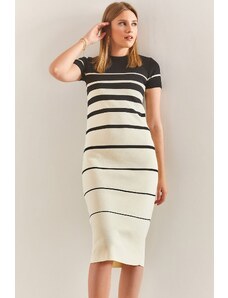 Bianco Lucci Women's Striped Sweater Dress