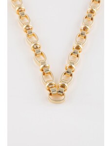 DeFacto Dámsky zlatý náhrdelník s hrubou retiazkou C4620axns