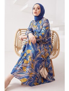 InStyle Šaty hidžábu z viskózového pera – indigo