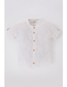 DeFacto Chlapčenská košeľa s krátkym rukávom s výstrihom A8926a523sm