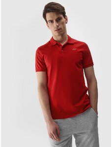 4F Pánske regular polo tričko bez potlače - červené