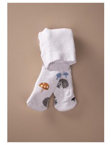 Cigit Puffer Towel Baby Handle Socks White
