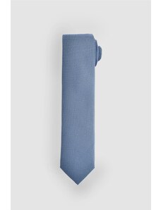 Tudors Obyčajná pánska modrá kravata s vreckovkou