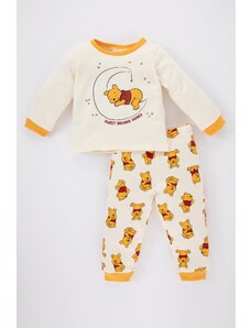 DeFacto Chlapčeková súprava pyžama s dlhým rukávom Disney Macko Pú