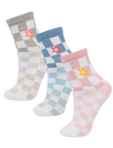 DeFacto Dámske 3-dielne bavlnené ponožky B6098axns