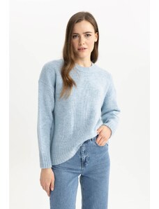 DeFacto Oversize Fit sveter s výstrihom