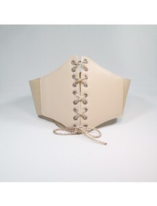Fiori Elastický dámsky korzetový opasok s čipkovaným detailom, opasok do saka, opasok na šaty, opasok košele
