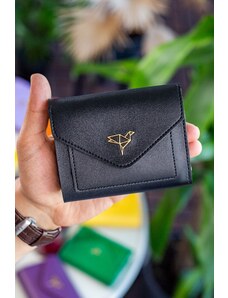 Garbalia Mini čierna dámska peňaženka Columbia Vegan Leather Mini s priehradkou na mince a voľným držiakom na karty