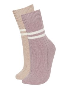 DeFacto Dámske 2-dielne bavlnené zimné ponožky A3384axns