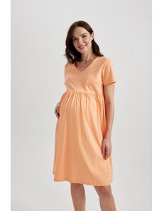 DeFacto Pravidelné tehotenské šaty s krátkym rukávom X6046az23hs