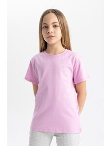 DeFacto Dievčenské základné tričko s krátkym rukávom Z7718a624sm