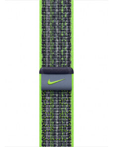 Remienok pre Apple Watch 45mm Bright Green/Blue Nike Sport Loop, MTL43ZM/A
