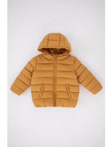 DeFacto Vodoodpudivý kabátik s kapucňou a fleecovou podšívkou pre chlapčeka A2859a523au