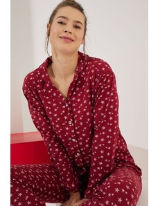 STRAWBERRY Pyžamová súprava - Červená - Srdce