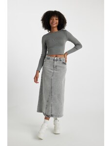 DeFacto Dlhá džínsová sukňa A-Line
