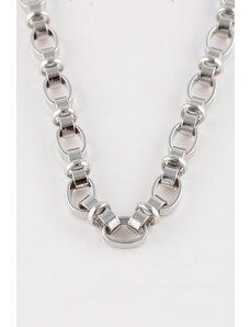 DeFacto Dámsky strieborný náhrdelník s hrubou retiazkou C4620axns